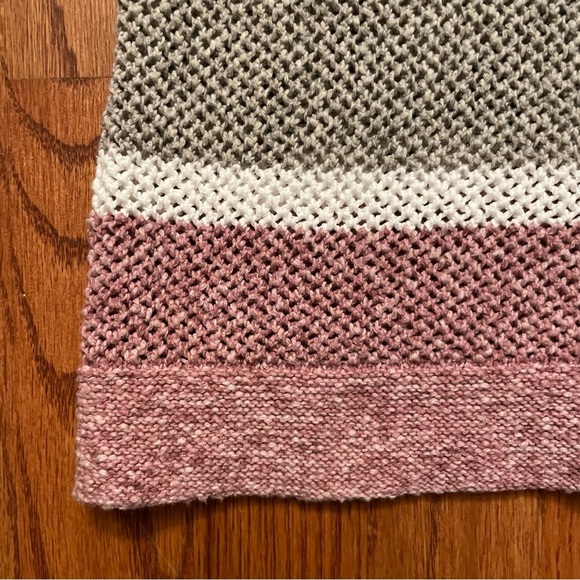 Kinross S/S Mesh Bloom Multi Stripe Cotton Pullover size L - Picture 6 of 13